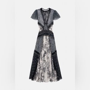 Zara Studio Limited Edition Lace Maxi Long Dress Extra Small NWT XS 2533/766